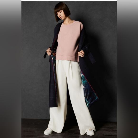 Ted Baker Branded Sweatshirt in Dusty Pink - Picture 3 of 15